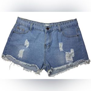 NWT Womens Jean Shorts Size LARGE - Thinkable